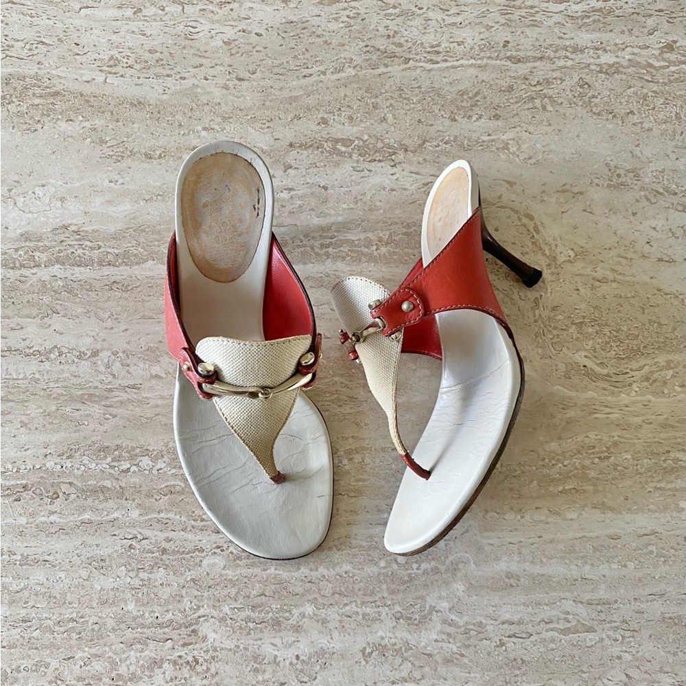 Vintage Gucci Horsebit Thong Sandal Heels